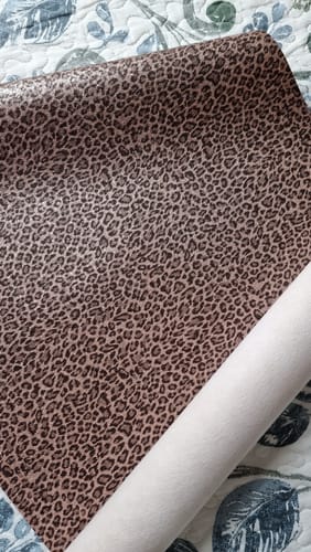 Customer photo review of SHINE ONÇA 1.0 COR ROSE FUNDO DE SPUN BRANCO