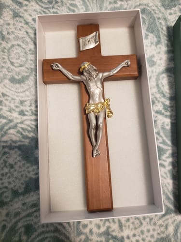 Customer photo review of Crucifix with Two-Tone Corpus