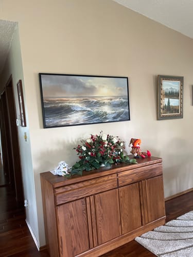 Customer photo review of GOLDEN WAVES CANVAS