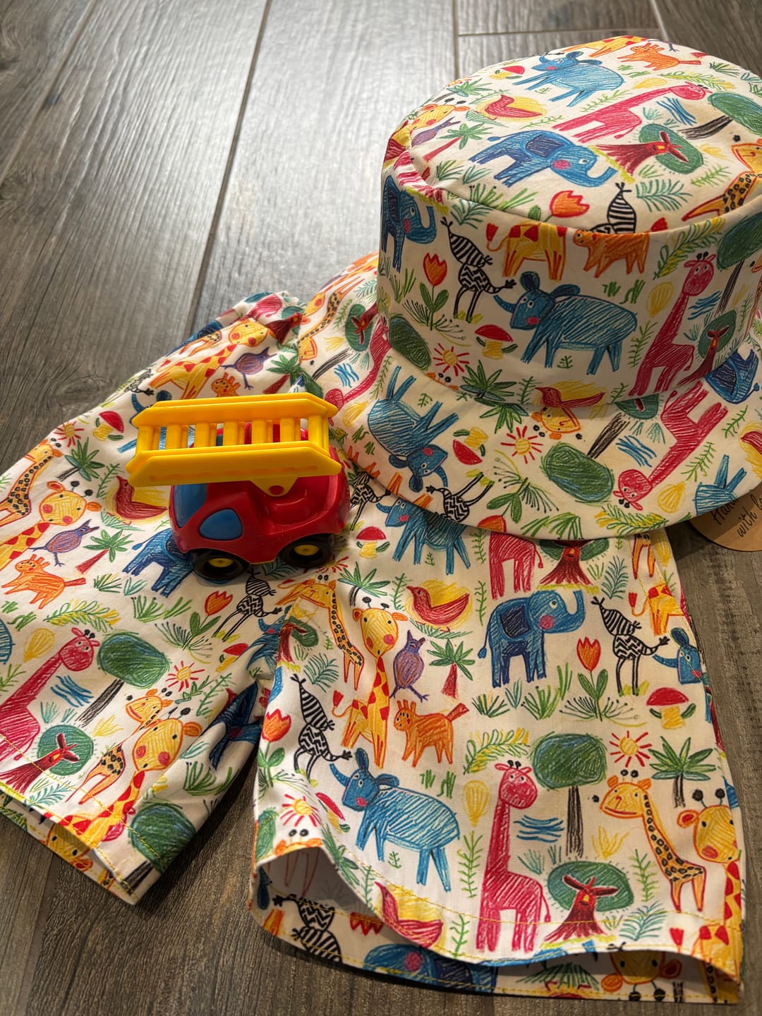 Customer photo review of Jungle Joyride Cotton Poplin Fabric