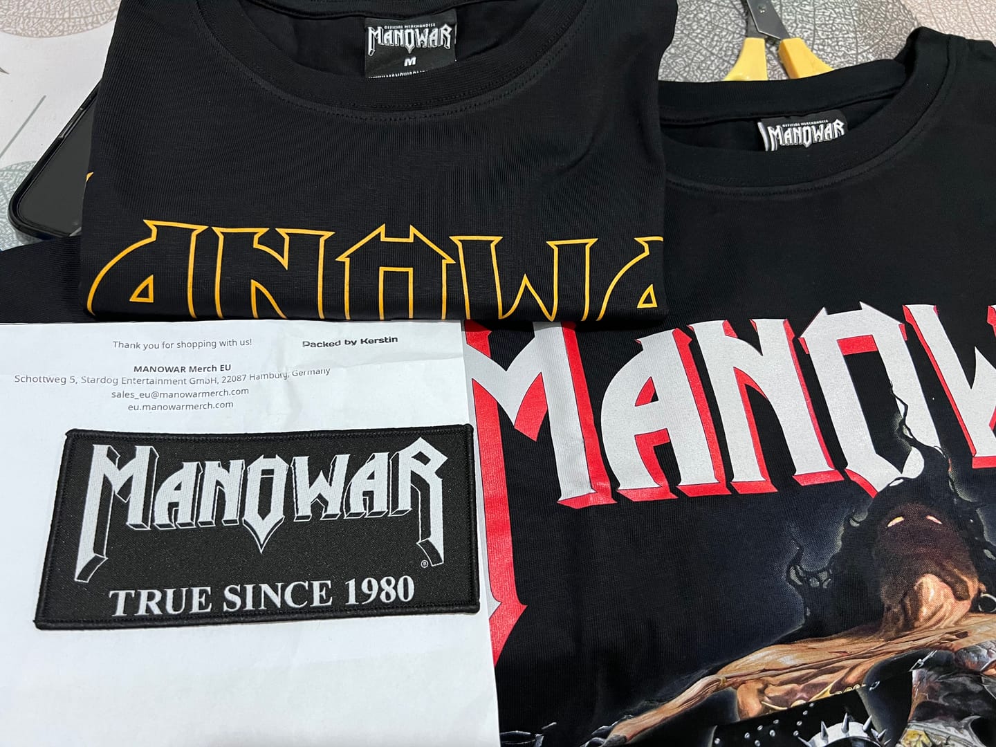 Customer photo review of MANOWAR T-SHIRT LOUDER THAN HELL 2025