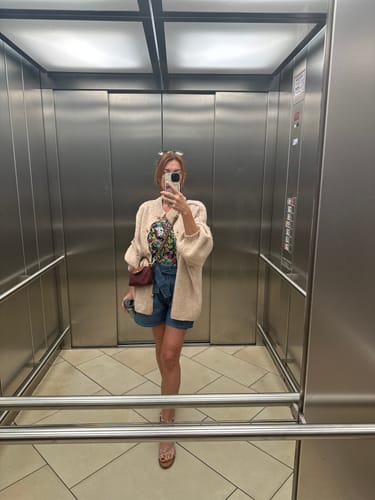 Customer photo review of Oversized Cardigan "CozyGlam"