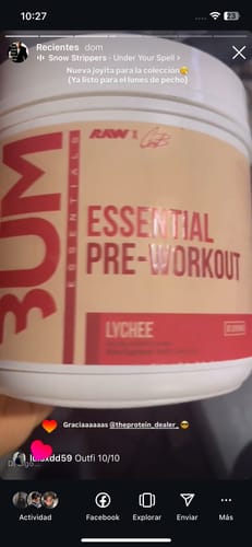 Customer photo review of RAW ESSENTIAL PRE-WORKOUT