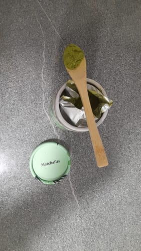 Customer photo review of Té Matcha Premium 100% - (para 1 -3 meses)