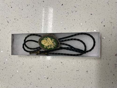 undefined review of Lily of the Valley Bolo Tie image 1 out of 2