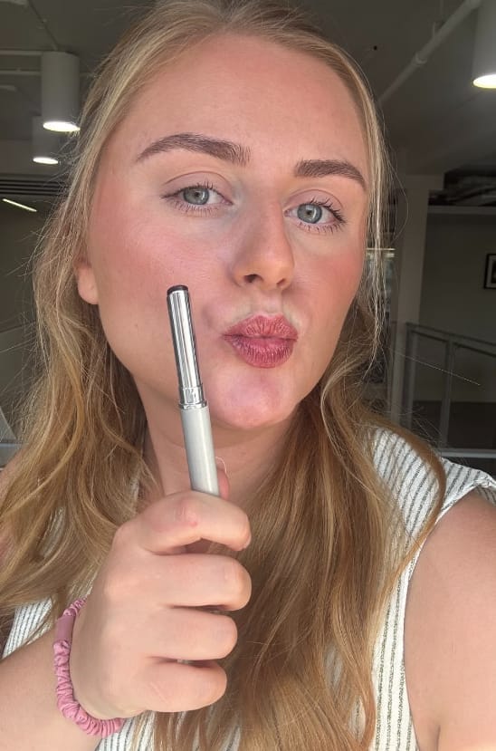 Customer photo review of HoneyNoir Honey Lipstick