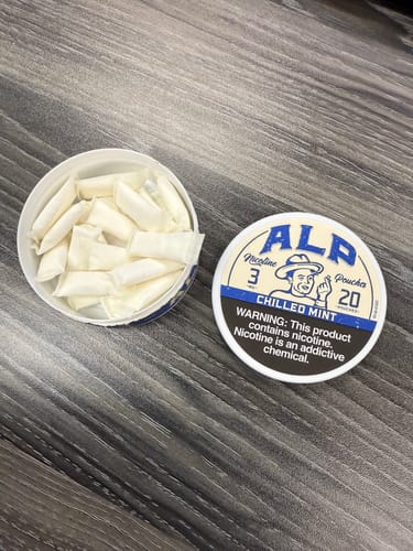 Customer photo review of Chilled Mint Nicotine Pouches