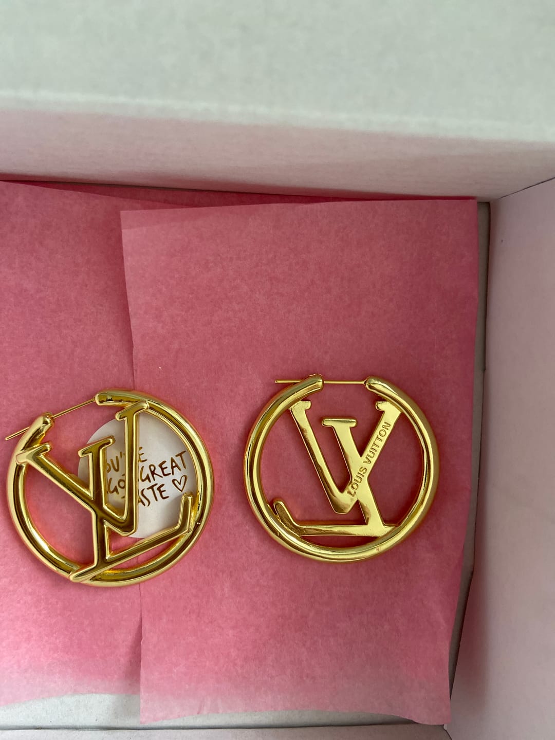 Customer photo review of Lou lovely hoop Earring