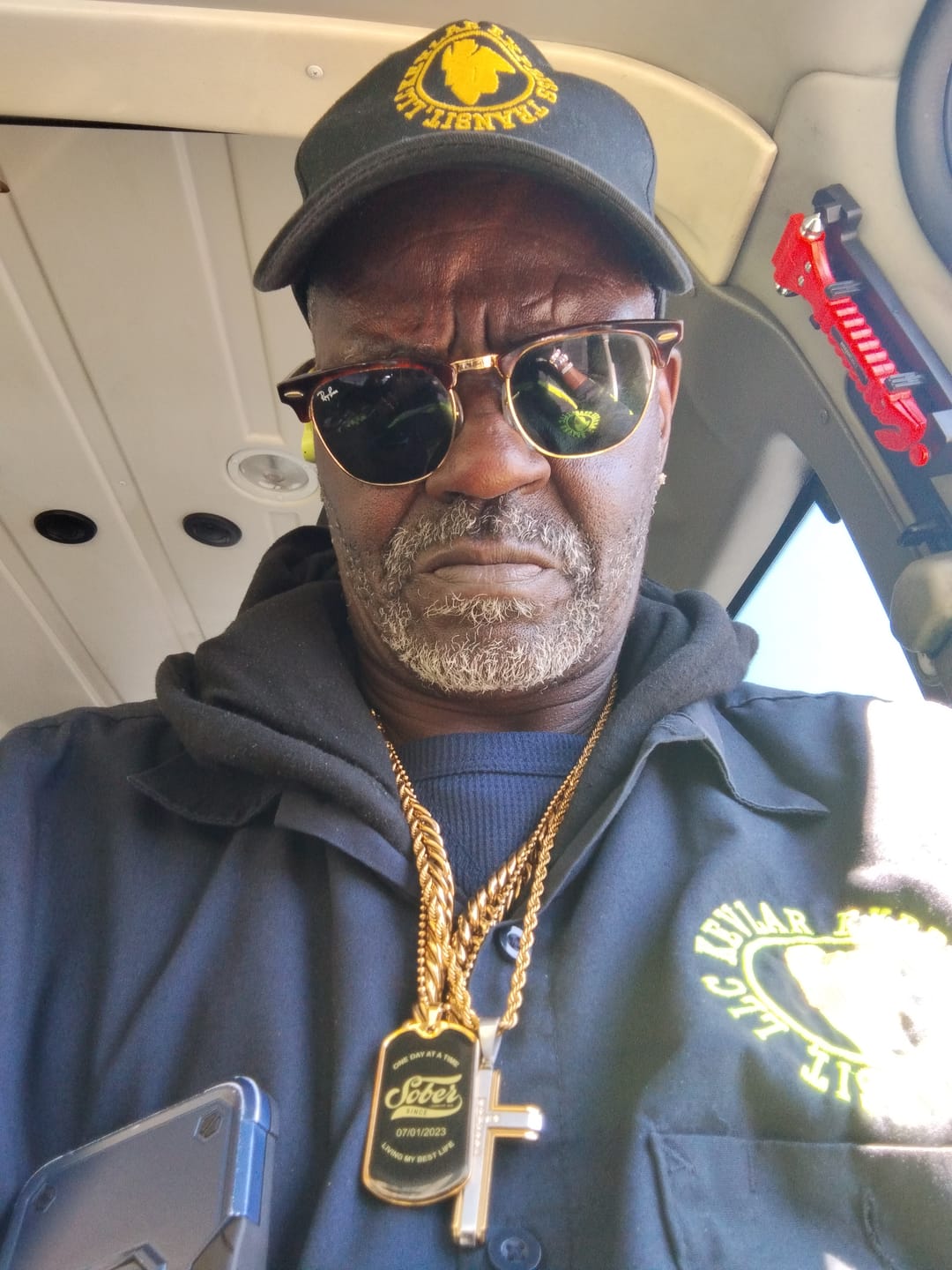 Customer photo review of Loosid Sober Since Dog Tag w/Personalized Sobriety Date