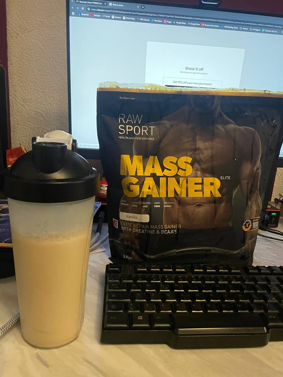 Customer photo review of Mass Gainer Professional | Informed Sport