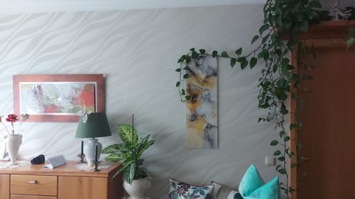 Customer photo review of Acrylglasbild | Luxury Abstract Fluid Art No. 1 | Schmal