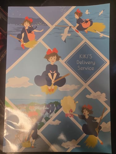 Customer photo review of Studio Ghibli Kiki's Delivery Service B5 Notebook - Flying Kiki