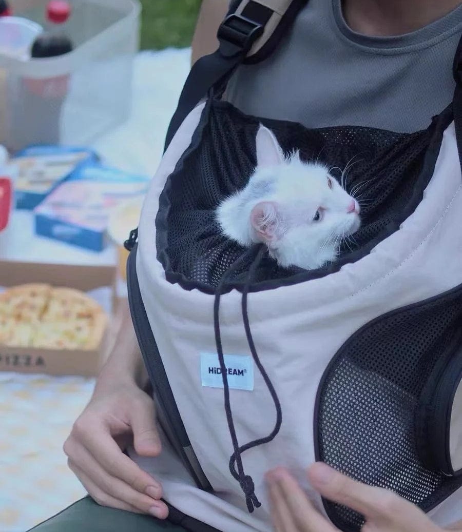 Customer photo review of Comfortable Labor-saving Front Pet Carrier