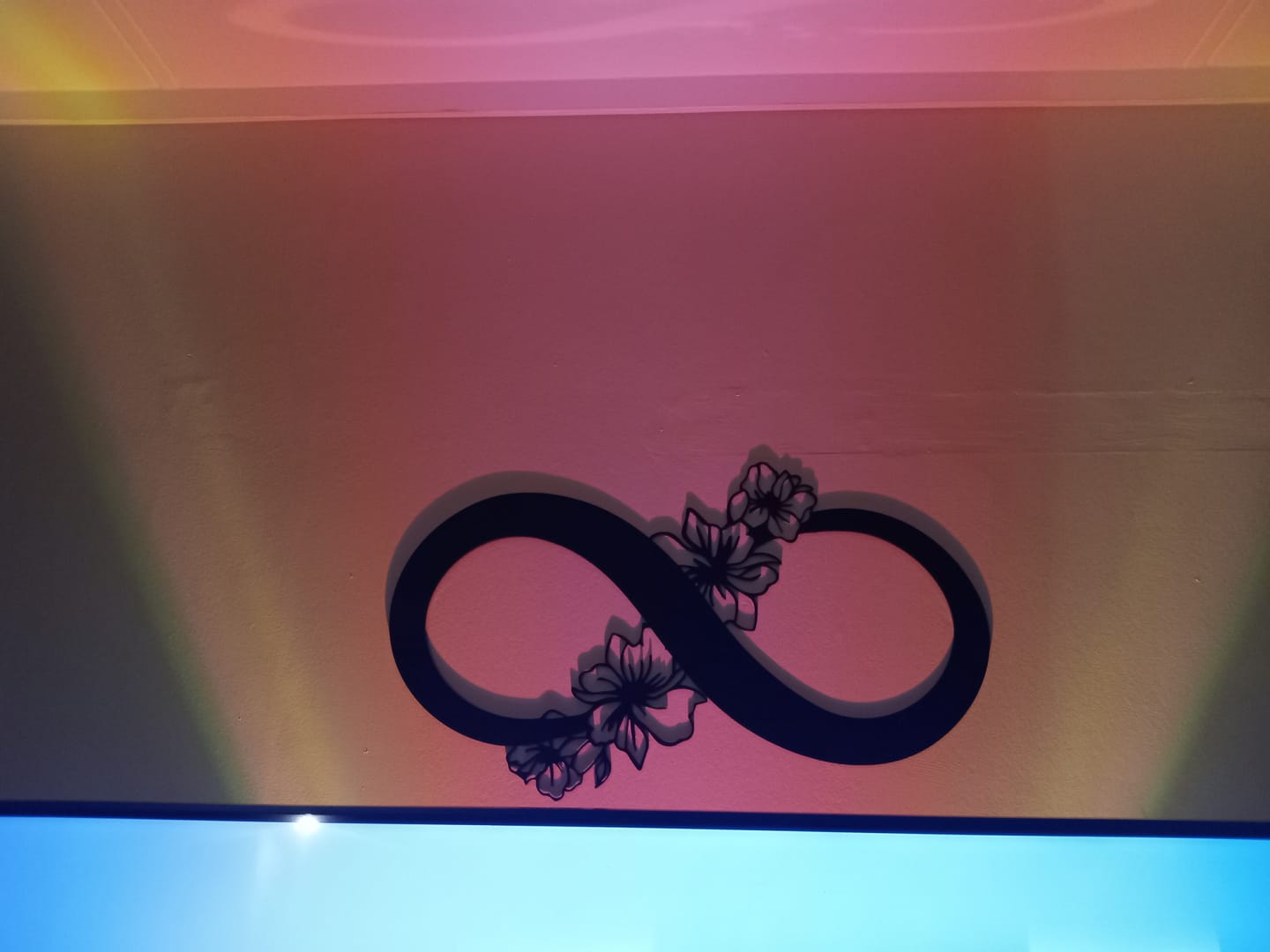 Customer photo review of Floral Infinity Symbol Wall Art