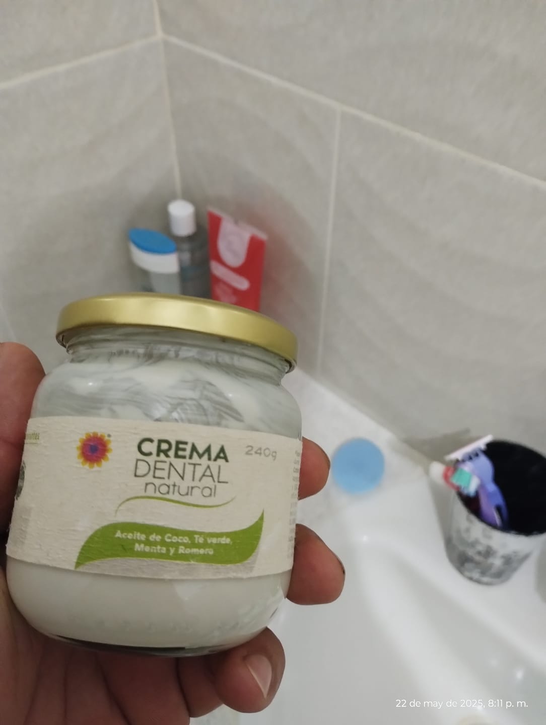Customer photo review of Crema dental sin flúor Gaia