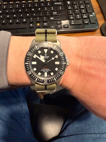 Customer photo review of Five Eye Nylon Watch Strap - Stripe