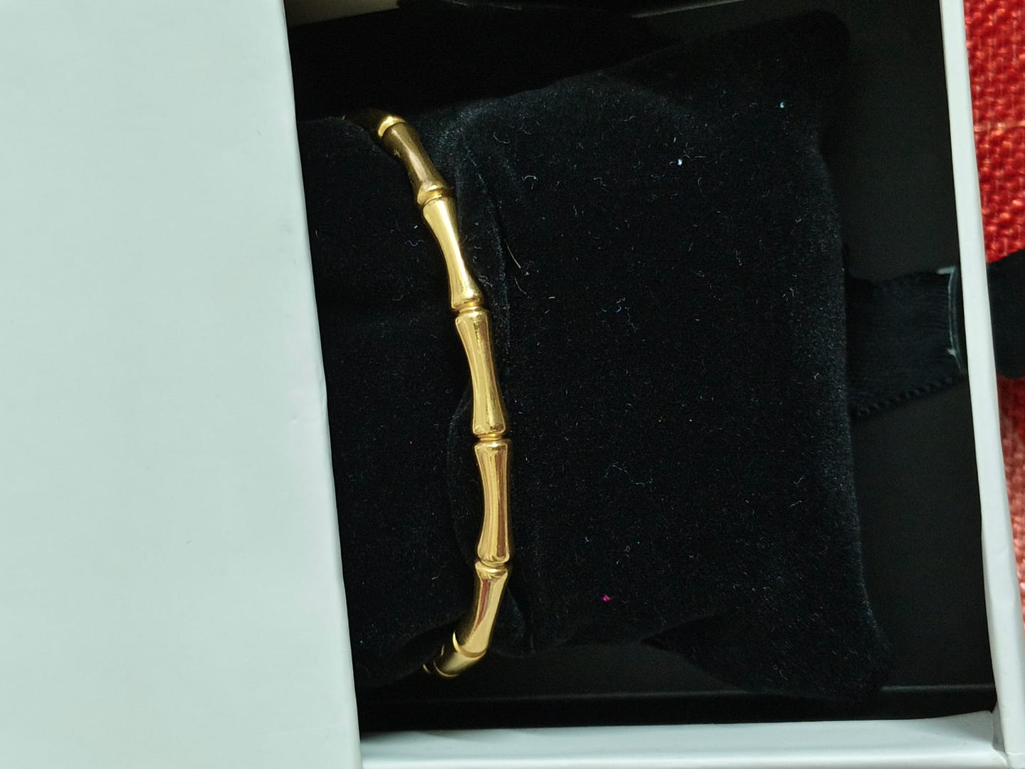 Customer photo review of Golden Bamboo Bracelet