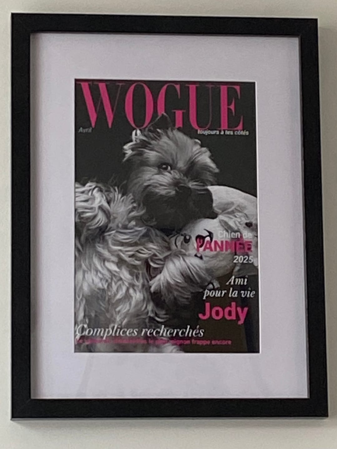 Customer photo review of Wogue - Poster personnalisé