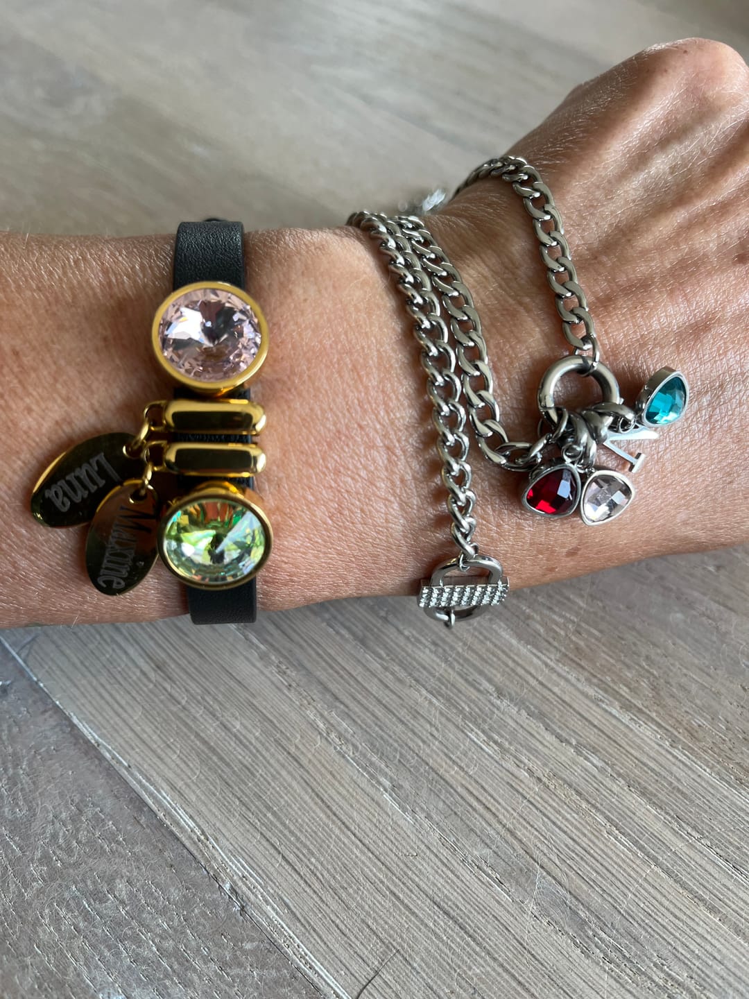 Customer photo review of Birthstone charm