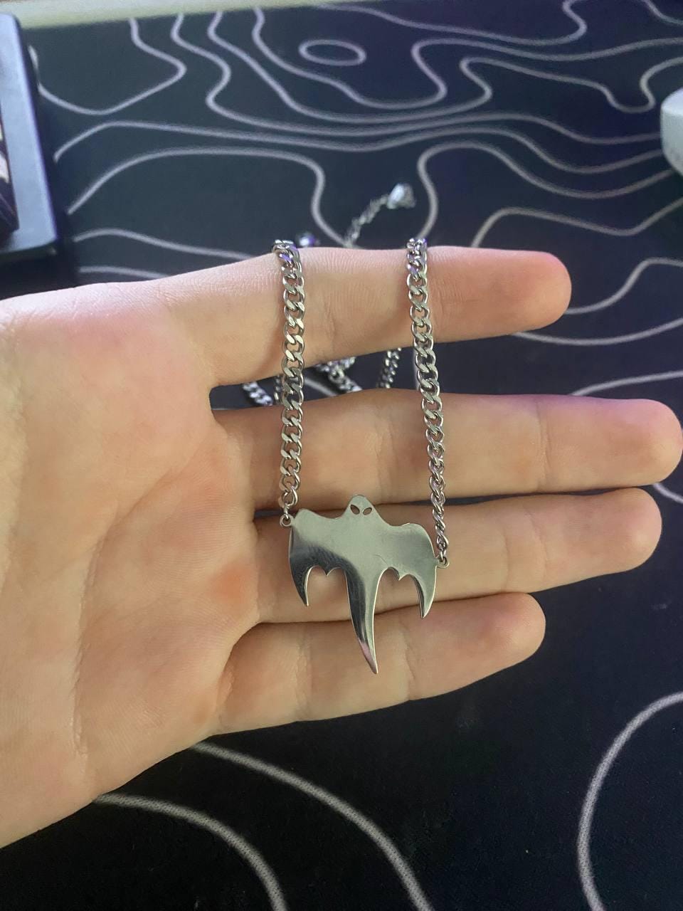 Customer photo review of Ghost Necklace