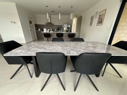 Customer photo review of Cassius 220cm Ceramic Dining Table in Grey