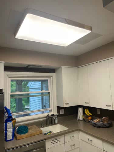 Customer photo review of Rectangle LED Flush Mount Light