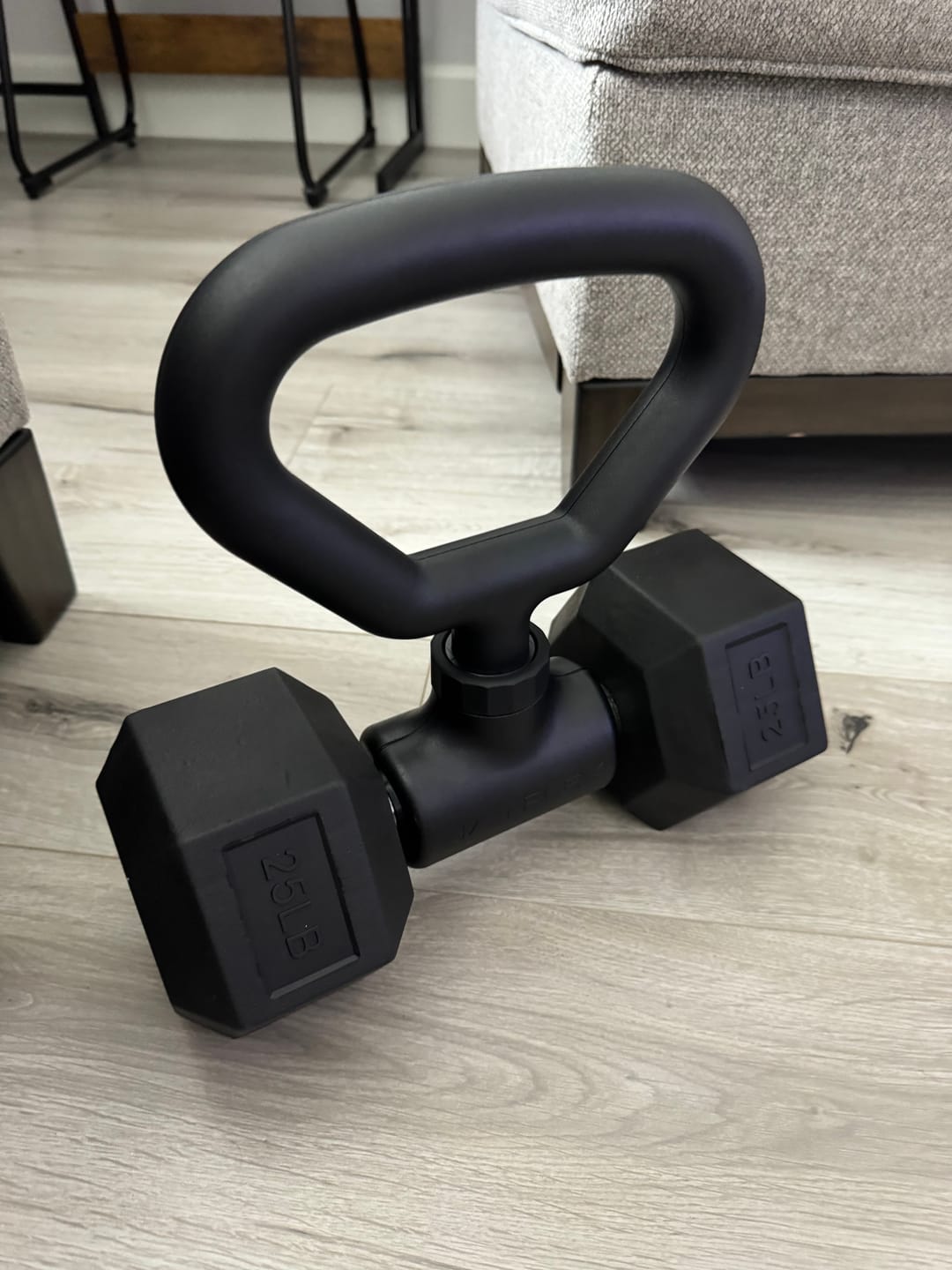 Customer photo review of Hyperbell Bundle: Bar, Kettlebell
