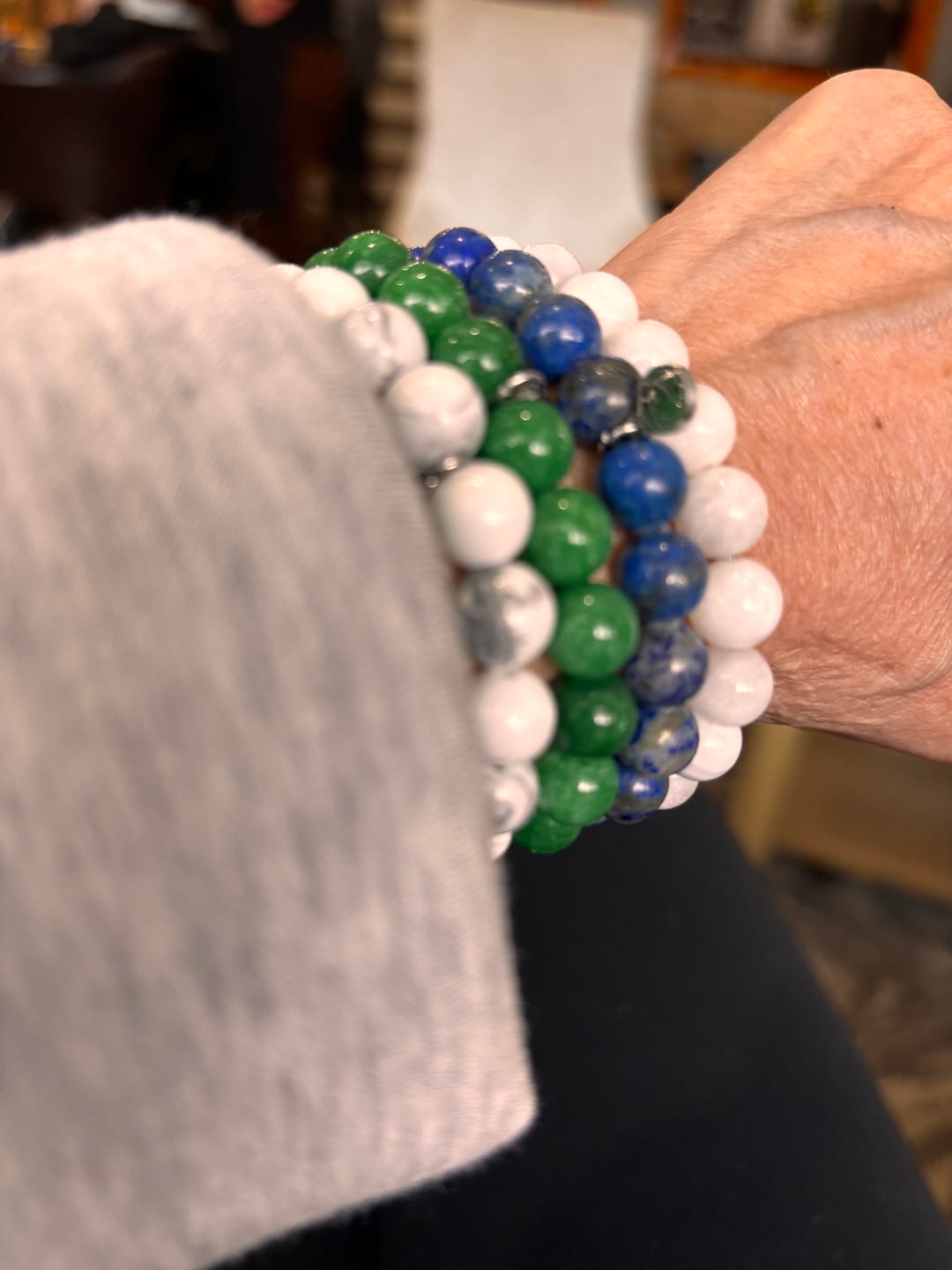 Customer photo review of Howlite Bracelet