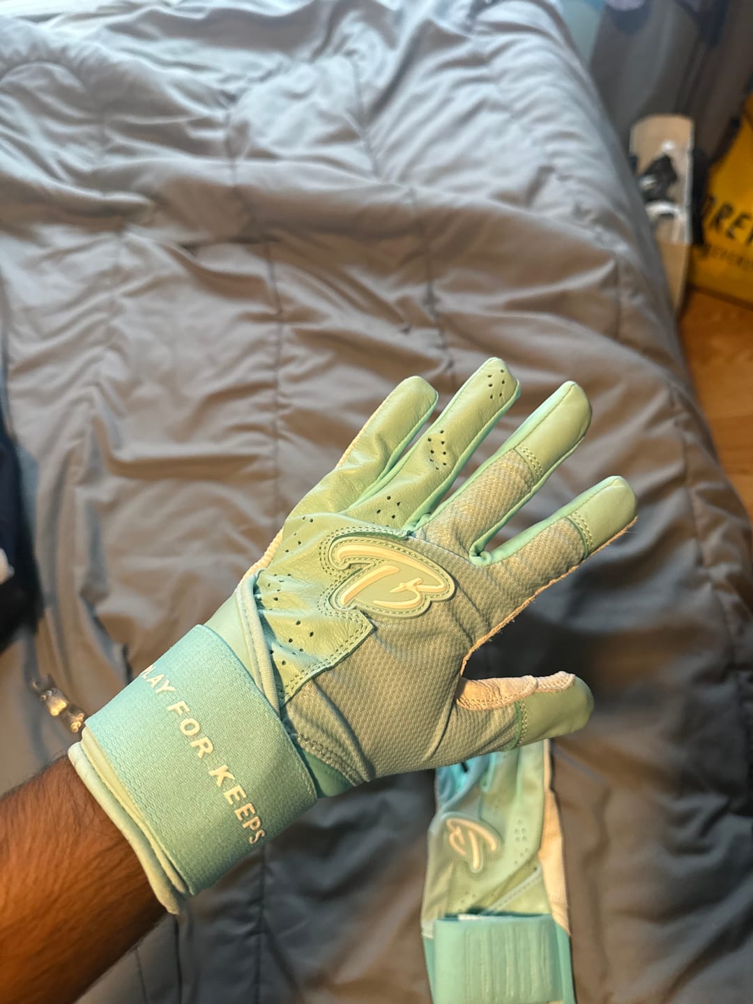 Customer photo review of Mystery Batting Gloves