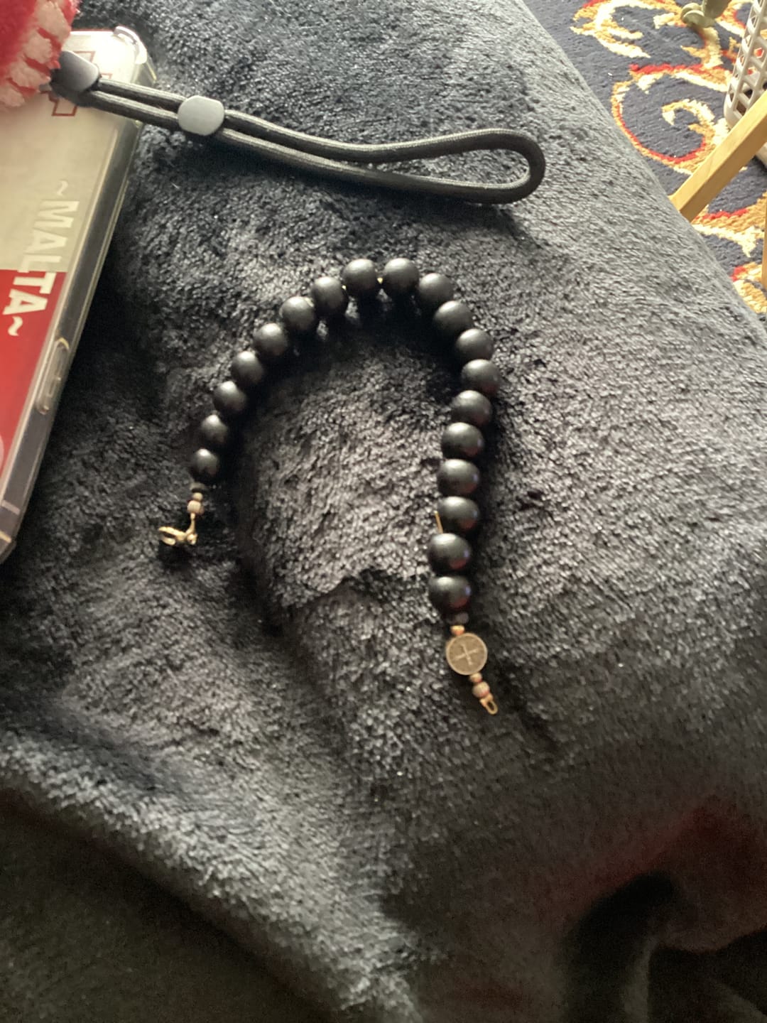 Customer photo review of Ebony Beads St. Benedict the Blessed Protection Bracelet