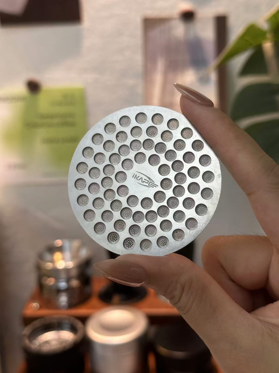 Customer photo review of Precision Espresso Puck Screen