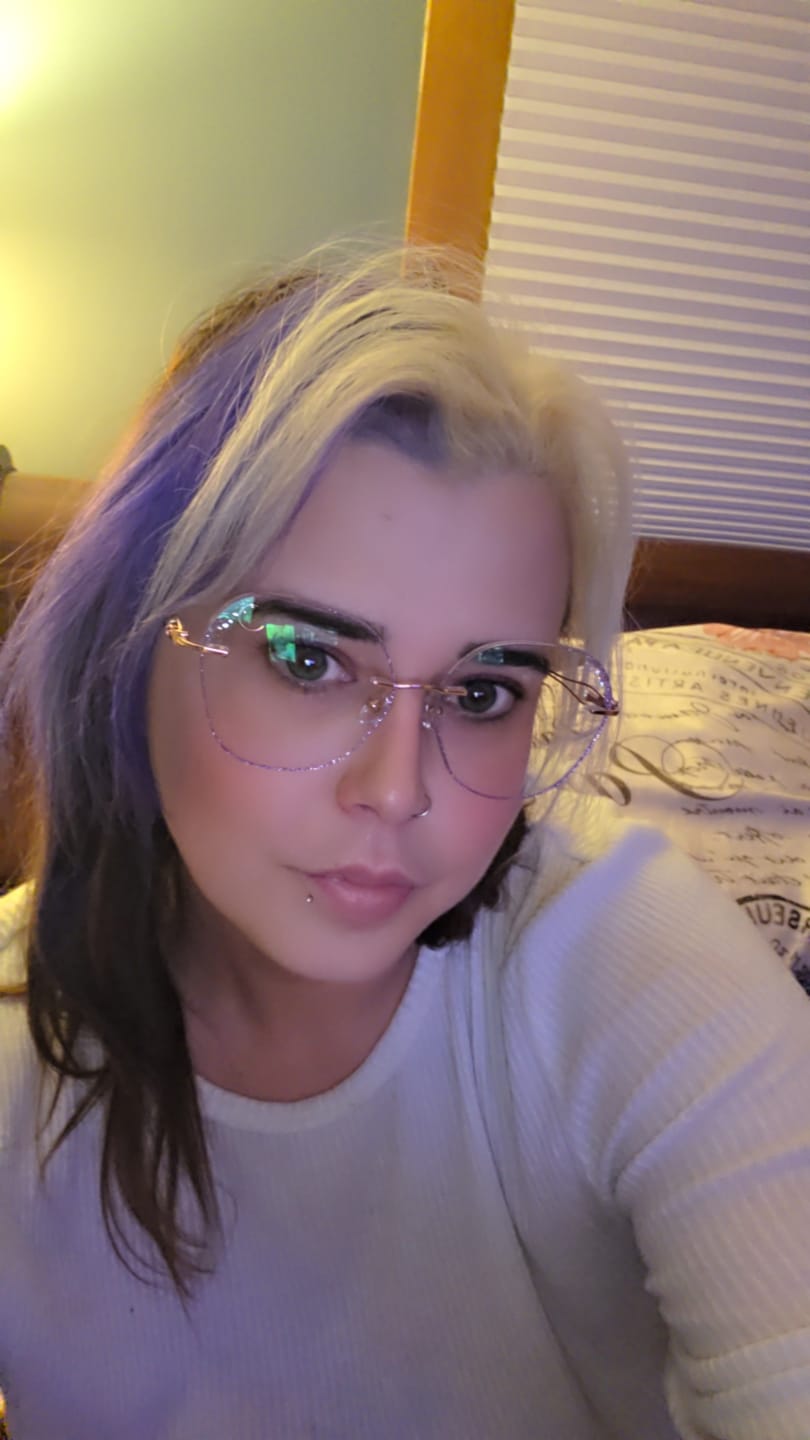 Customer photo review of Wisteria Eyeglasses