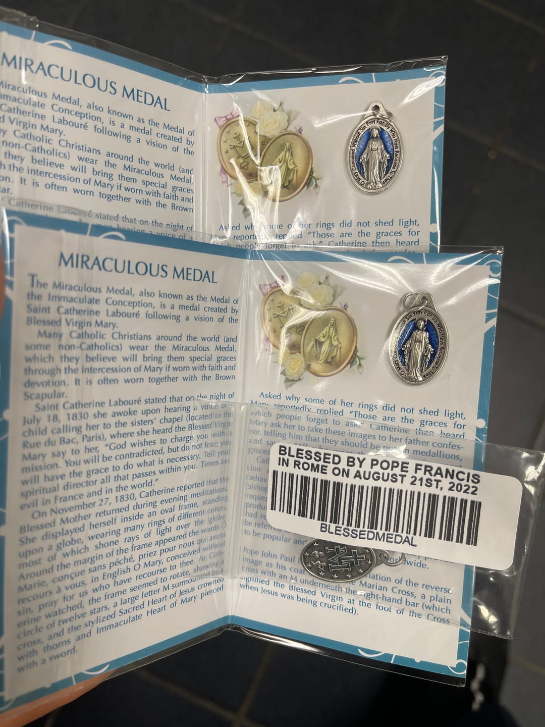 Customer photo review of Miraculous Medal