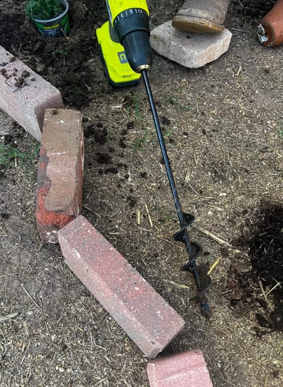 Customer photo review of GardenMate™ - Garden Auger Drill