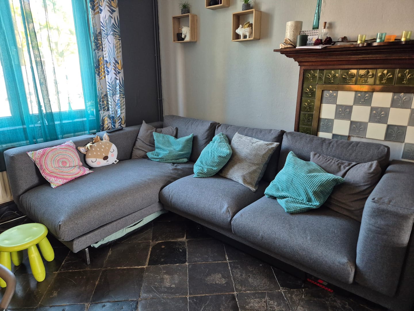Customer photo review of NOCKEBY 2 Seat IKEA Sofa With Chaise Longue Left Cover