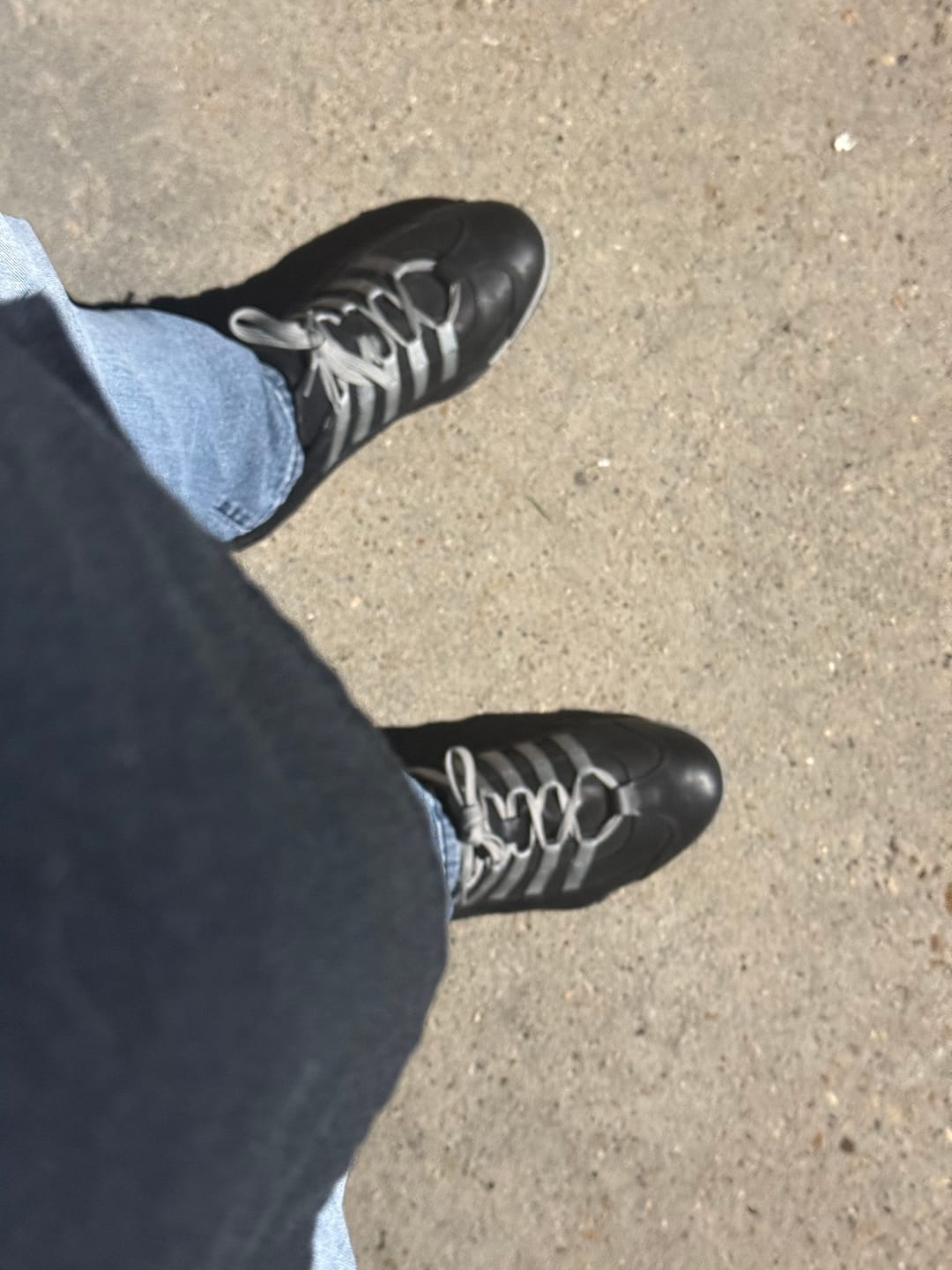 Customer photo review of Men's GrandPrix Sneaker in Asphalt (Black and Gray)