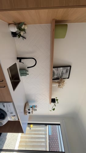 Customer photo review of Curved Floating Shelf