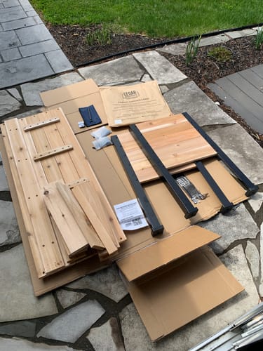 Customer photo review of 18" x 48" Raised Garden Bed - 30" TALL