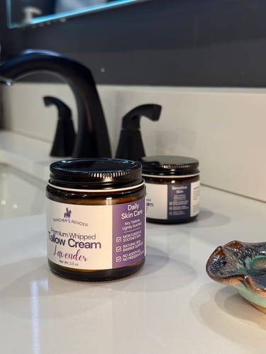Customer photo review of Lavender Whipped Tallow Cream