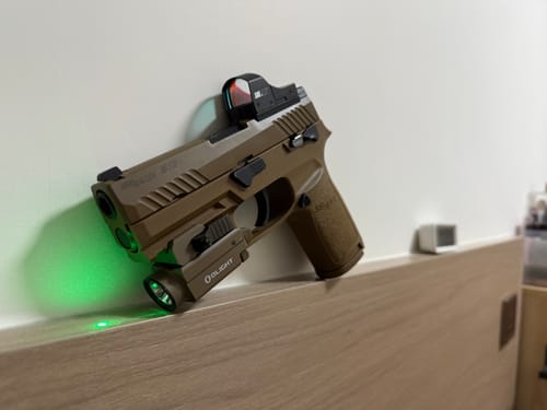 Customer photo review of Olight Baldr S Tactical Light & Green Laser