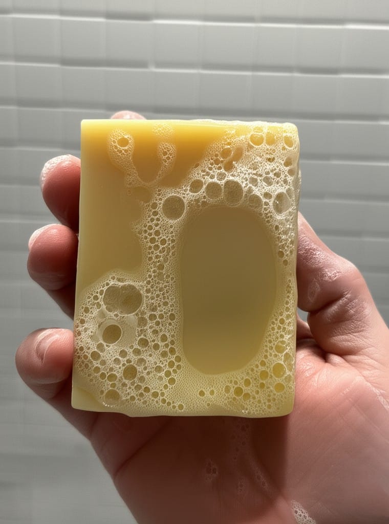 Customer photo review of FATBAR™ Juniper&Citrus (4.25 oz) - Grass-Fed Tallow Soap Bar