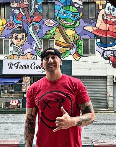 Customer photo review of Salty Savage Unisex "Spliced Smile" Tee