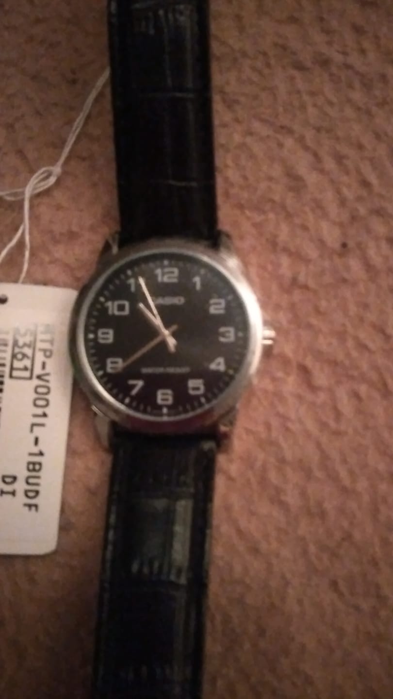 Customer photo review of Reloj Casio Análogo MTP-V001L-1BUDF Negro Correa de Cuero