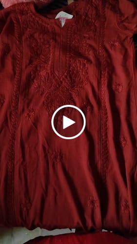 Customer video review of Zainab Rose Brown Ombre Long Rayon Kurta