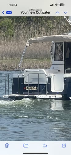 Customer photo review of Custom Digital Boat Name Logo Design