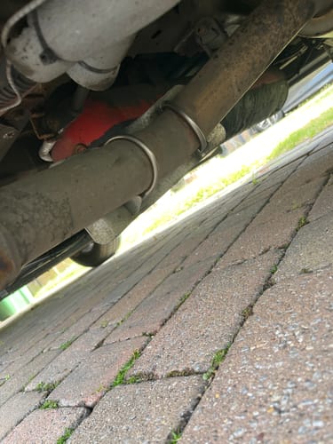 Customer photo review of Stainless Steel U-Bolt Exhaust Clamp M8 - 5 Sizes