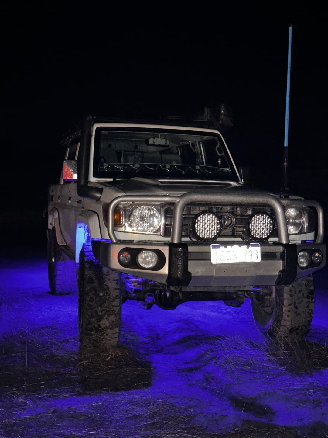 Customer photo review of Chasing RGB Rock Lights - 6 Pack