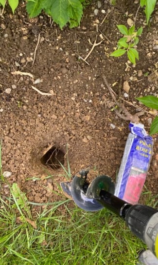 Customer photo review of GardenMate™ - Garden Auger Drill