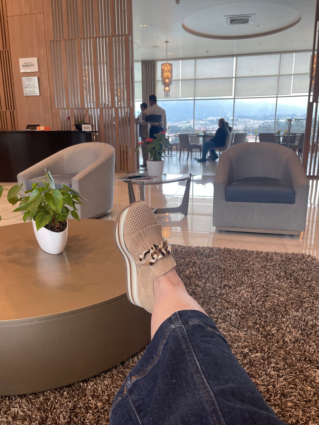 Customer photo review of Softwaves CADIE Camel Velour Slip-on  Platform Sneaker