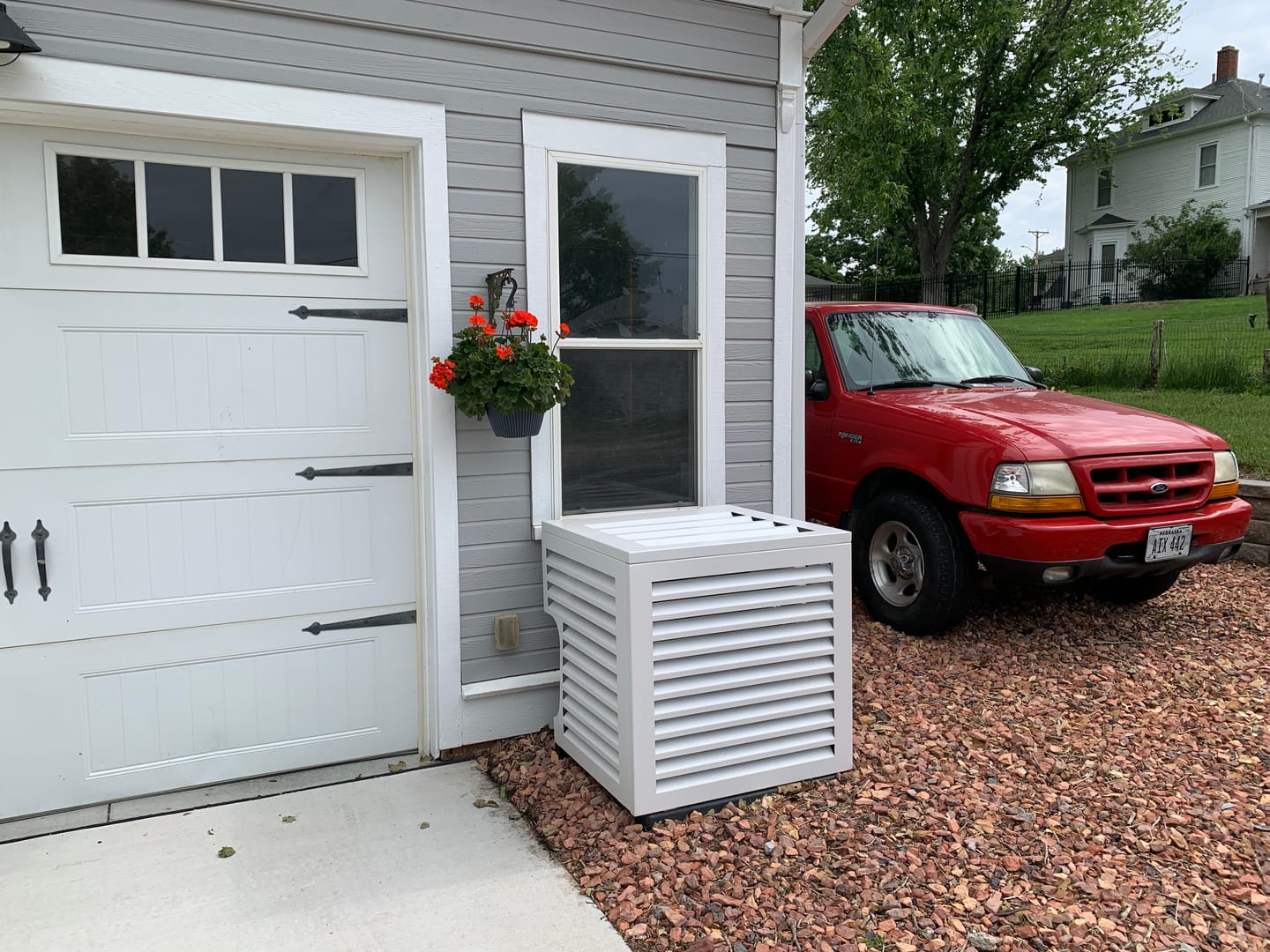 Customer photo review of Central AC Cover - White